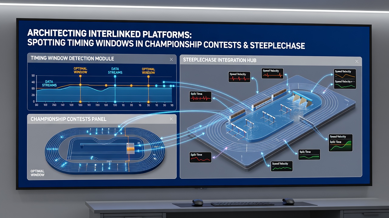 Analysts reviewing synchronized timing data streams from multiple championship and racing events on unified dashboards