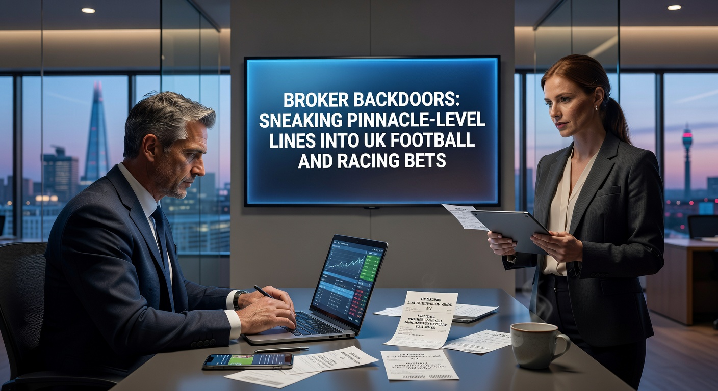 Screenshot comparison of Pinnacle sharp lines versus standard UK bookmaker odds for a Premier League football match and a horse race