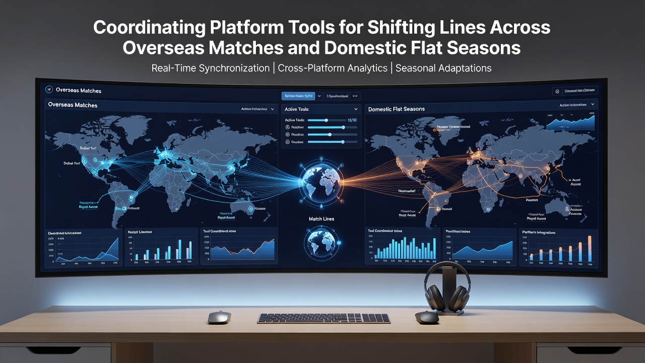 Coordinating platform tools displaying real-time line shifts for overseas football matches alongside domestic flat racing data streams